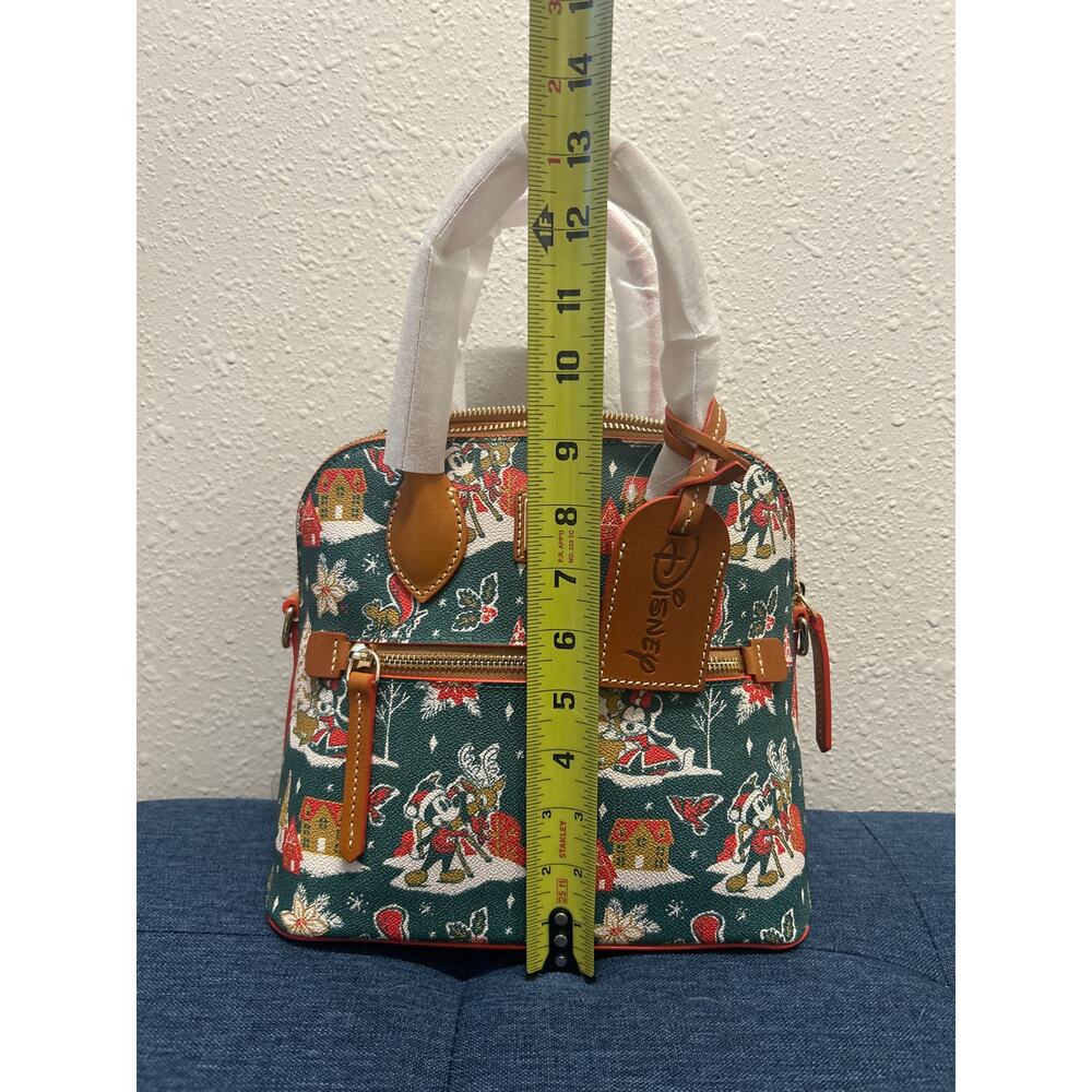NWT Disney Dooney & Bourke Mickey Minnie Mouse Christmas 2022 Satchel Purse Bag - Picture 12 of 16